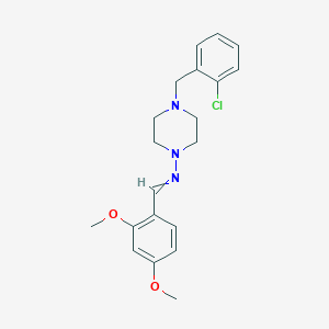 4-(2-chlorobenzyl)-N-(2,4-dimethoxybenzylidene)-1-piperazinamine