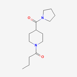 molecular formula C14H24N2O2 B5972013 1-butyryl-4-(1-pyrrolidinylcarbonyl)piperidine 