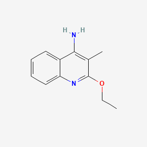molecular formula C12H14N2O B597205 2-Ethoxy-3-methylquinolin-4-amine CAS No. 197163-62-5