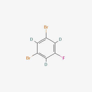 molecular formula C6H3Br2F B597207 1,3-Dibromo-5-fluorobenzene-d3 CAS No. 1219805-87-4