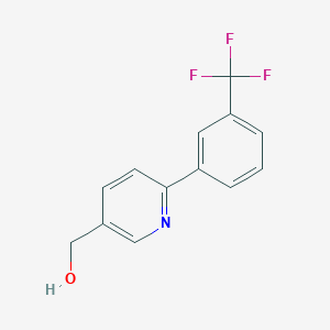 molecular formula C13H10F3NO B059721 5-[4-(Methylsulfonamido)phenyl]-2H-tetrazole CAS No. 1261268-83-0