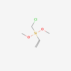 molecular formula C5H11ClO2Si B597212 乙烯基（氯甲基）二甲氧基硅烷 CAS No. 1314981-48-0