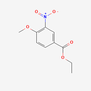 molecular formula C10H11NO5 B597215 4-甲氧基-3-硝基苯甲酸乙酯 CAS No. 16357-47-4
