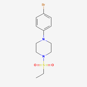 molecular formula C12H17BrN2O2S B597216 1-(4-Bromophenyl)-4-(ethylsulfonyl)piperazine CAS No. 1221658-67-8