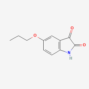 molecular formula C11H11NO3 B597217 5-Propoxyindoline-2,3-dione CAS No. 1249230-82-7