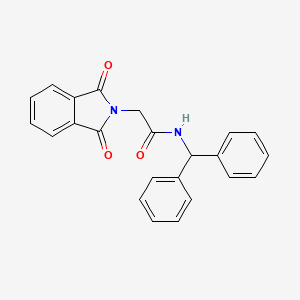 molecular formula C23H18N2O3 B5972185 2-(1,3-dioxo-1,3-dihydro-2H-isoindol-2-yl)-N-(diphenylmethyl)acetamide 