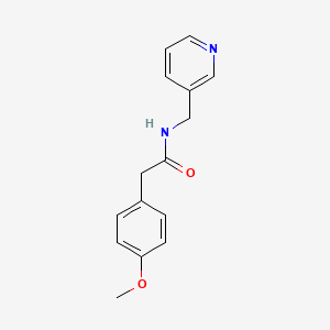 molecular formula C15H16N2O2 B5972198 2-(4-methoxyphenyl)-N-(3-pyridinylmethyl)acetamide 