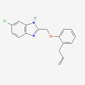molecular formula C17H15ClN2O B5972227 2-[(2-allylphenoxy)methyl]-5-chloro-1H-benzimidazole 