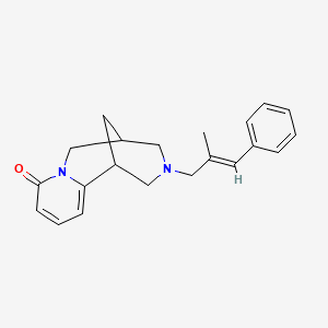 molecular formula C21H24N2O B5972236 11-(2-methyl-3-phenyl-2-propen-1-yl)-7,11-diazatricyclo[7.3.1.0~2,7~]trideca-2,4-dien-6-one 