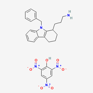 molecular formula C28H29N5O7 B5972237 2,4,6-trinitrophenol - [3-(9-benzyl-2,3,4,9-tetrahydro-1H-carbazol-1-yl)propyl]amine (1:1) 