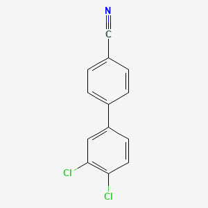 molecular formula C13H7Cl2N B597233 4-(3,4-Dichlorophenyl)benzonitrile CAS No. 1260497-25-3