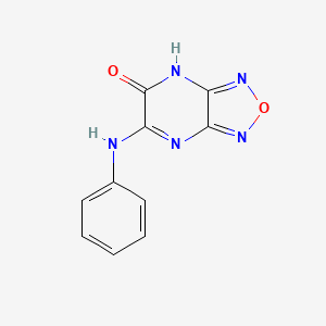 molecular formula C10H7N5O2 B5972346 6-anilino[1,2,5]oxadiazolo[3,4-b]pyrazin-5(4H)-one 