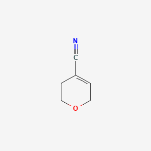 molecular formula C6H7NO B597240 3,6-二氢-2H-吡喃-4-碳腈 CAS No. 105772-13-2