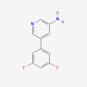 molecular formula C11H8F2N2 B597244 5-(3,5-Difluorophenyl)pyridin-3-amine CAS No. 1225914-83-9