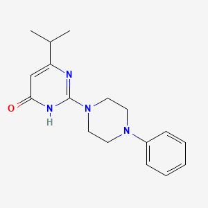 molecular formula C17H22N4O B5972464 6-isopropyl-2-(4-phenyl-1-piperazinyl)-4(3H)-pyrimidinone 