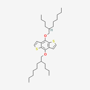 molecular formula C34H54O2S2 B597257 4,8-Bis((2-butyloctyl)oxy)benzo[1,2-b:4,5-b']dithiophene CAS No. 1321590-78-6