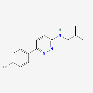 molecular formula C14H16BrN3 B5972573 6-(4-bromophenyl)-N-isobutyl-3-pyridazinamine 