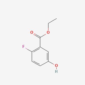 molecular formula C9H9FO3 B597258 Ethyl 2-fluoro-5-hydroxybenzoate CAS No. 1214387-36-6