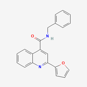 molecular formula C21H16N2O2 B5972609 N-benzyl-2-(2-furyl)-4-quinolinecarboxamide 