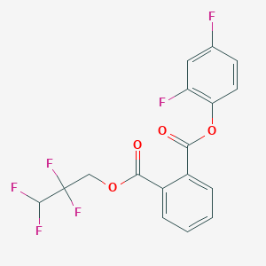 molecular formula C17H10F6O4 B5972659 2,4-difluorophenyl 2,2,3,3-tetrafluoropropyl phthalate 