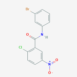 molecular formula C13H8BrClN2O3 B5972663 N-(3-bromophenyl)-2-chloro-5-nitrobenzamide 