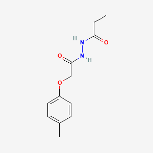 molecular formula C12H16N2O3 B5972719 N'-[2-(4-methylphenoxy)acetyl]propanohydrazide 