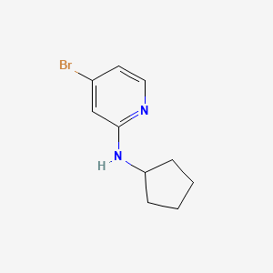molecular formula C10H13BrN2 B597272 4-Bromo-N-cyclopentylpyridin-2-amine CAS No. 1209458-99-0