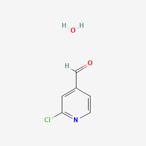 molecular formula C6H6ClNO2 B597273 2-氯异烟酰醛水合物 CAS No. 1228957-10-5