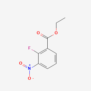 molecular formula C9H8FNO4 B597274 2-氟-3-硝基苯甲酸乙酯 CAS No. 1214379-18-6