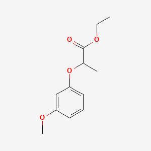 molecular formula C12H16O4 B597277 Ethyl 2-(3-methoxyphenoxy)propanoate CAS No. 141289-99-8