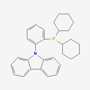 molecular formula C30H34NP B597279 9-[2-(二环己基膦基)苯基]-9H-咔唑 CAS No. 1308652-64-3