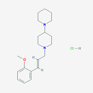 molecular formula C20H31ClN2O B5972799 1'-[3-(2-methoxyphenyl)-2-propen-1-yl]-1,4'-bipiperidine hydrochloride 