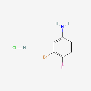 molecular formula C6H6BrClFN B597288 3-溴-4-氟苯胺盐酸盐 CAS No. 1257535-28-6