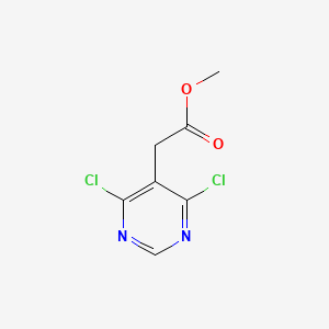 molecular formula C7H6Cl2N2O2 B597290 Methyl 2-(4,6-dichloropyrimidin-5-yl)acetate CAS No. 171096-33-6