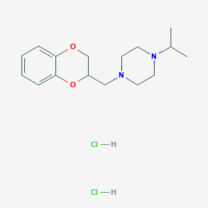 1-(2,3-dihydro-1,4-benzodioxin-2-ylmethyl)-4-isopropylpiperazine dihydrochloride