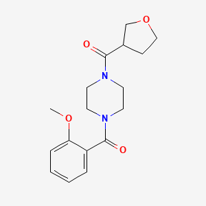molecular formula C17H22N2O4 B5973041 1-(2-methoxybenzoyl)-4-(tetrahydro-3-furanylcarbonyl)piperazine 