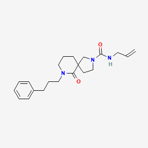 molecular formula C21H29N3O2 B5973045 N-allyl-6-oxo-7-(3-phenylpropyl)-2,7-diazaspiro[4.5]decane-2-carboxamide 