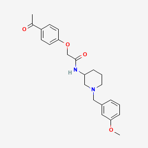 molecular formula C23H28N2O4 B5973053 2-(4-acetylphenoxy)-N-[1-(3-methoxybenzyl)-3-piperidinyl]acetamide 