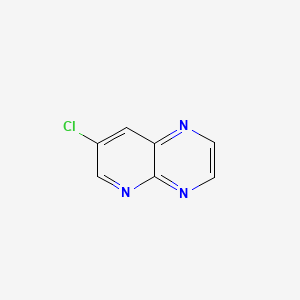 molecular formula C7H4ClN3 B597306 7-氯吡啶并[2,3-b]吡嗪 CAS No. 116081-22-2