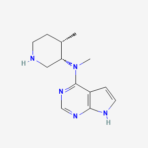 B597307 N-methyl-N-((3S,4S)-4-methylpiperidin-3-yl)-7H-pyrrolo[2,3-d]pyrimidin-4-amine CAS No. 1260614-73-0