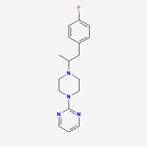 molecular formula C17H21FN4 B5973072 2-{4-[2-(4-fluorophenyl)-1-methylethyl]-1-piperazinyl}pyrimidine 