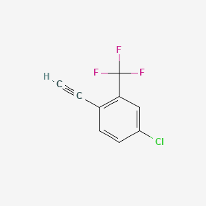 B597308 4-Chloro-1-ethynyl-2-(trifluoromethyl)benzene CAS No. 1231244-86-2