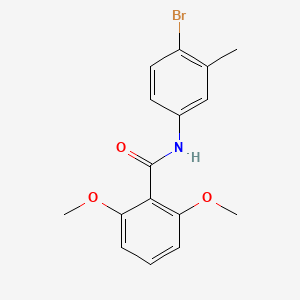 molecular formula C16H16BrNO3 B5973175 N-(4-bromo-3-methylphenyl)-2,6-dimethoxybenzamide 