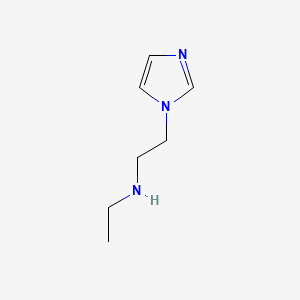 molecular formula C7H13N3 B597319 N-乙基-2-(1-咪唑基)乙胺 CAS No. 1211472-59-1