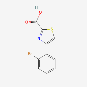 B597321 4-(2-Bromophenyl)thiazole-2-carboxylic acid CAS No. 1261268-93-2