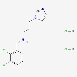 molecular formula C13H17Cl4N3 B5973259 N-(2,3-dichlorobenzyl)-3-(1H-imidazol-1-yl)propan-1-amine dihydrochloride 