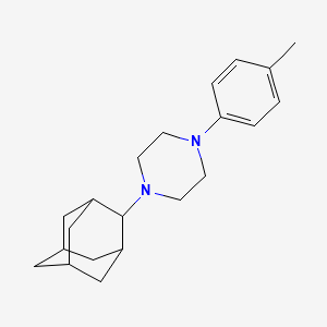 molecular formula C21H30N2 B5973307 1-(2-adamantyl)-4-(4-methylphenyl)piperazine 