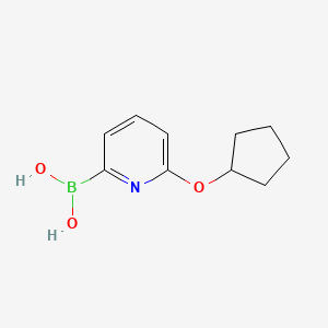 molecular formula C10H14BNO3 B597333 (6-(环戊氧基)吡啶-2-基)硼酸 CAS No. 1310404-91-1