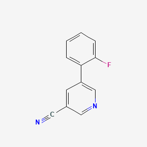B597334 5-(2-Fluorophenyl)nicotinonitrile CAS No. 1214334-11-8