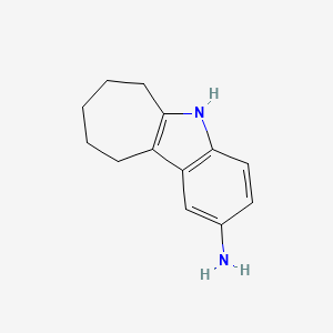B597335 5,6,7,8,9,10-Hexahydrocyclohepta[b]indol-2-amine CAS No. 126087-49-8
